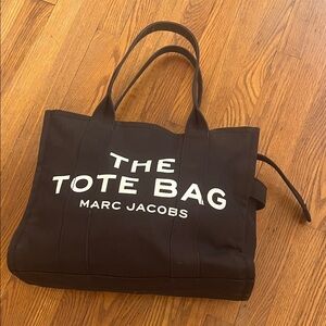 Marc Jacobs Black Canvas Tote Bag